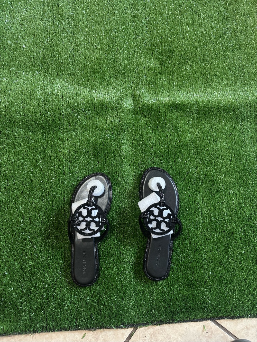 Tory Burch Black Logo size 7.5